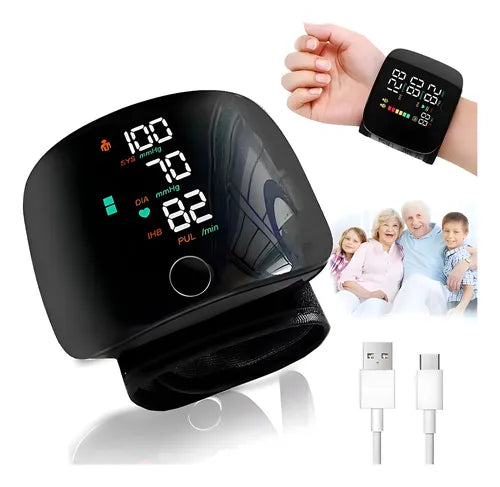 Tensiomètre poignet électronique chargeable - Précis et Écran LED Lisible
