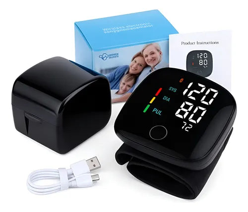 Tensiomètre poignet électronique chargeable - Précis et Écran LED Lisible