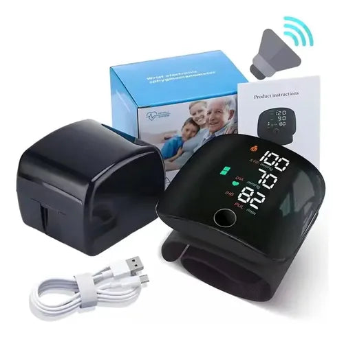 Tensiomètre poignet électronique chargeable - Précis et Écran LED Lisible
